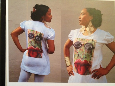 Kunstdruck auf T-Shirt